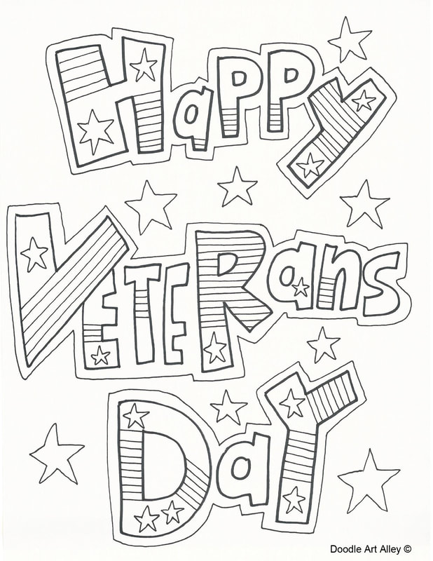 Veterans day coloring pages