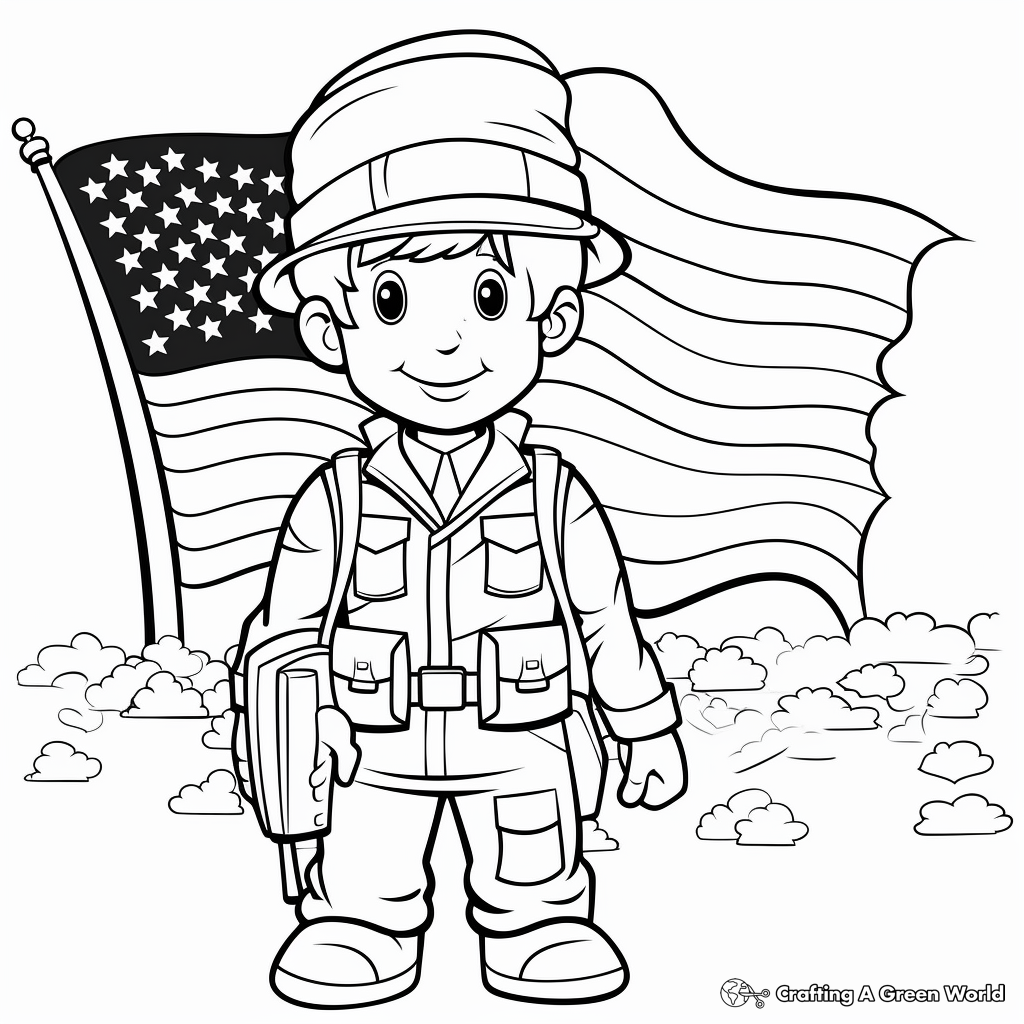 Veterans day coloring pages