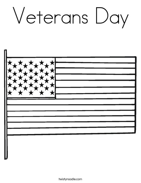 Veterans day coloring page