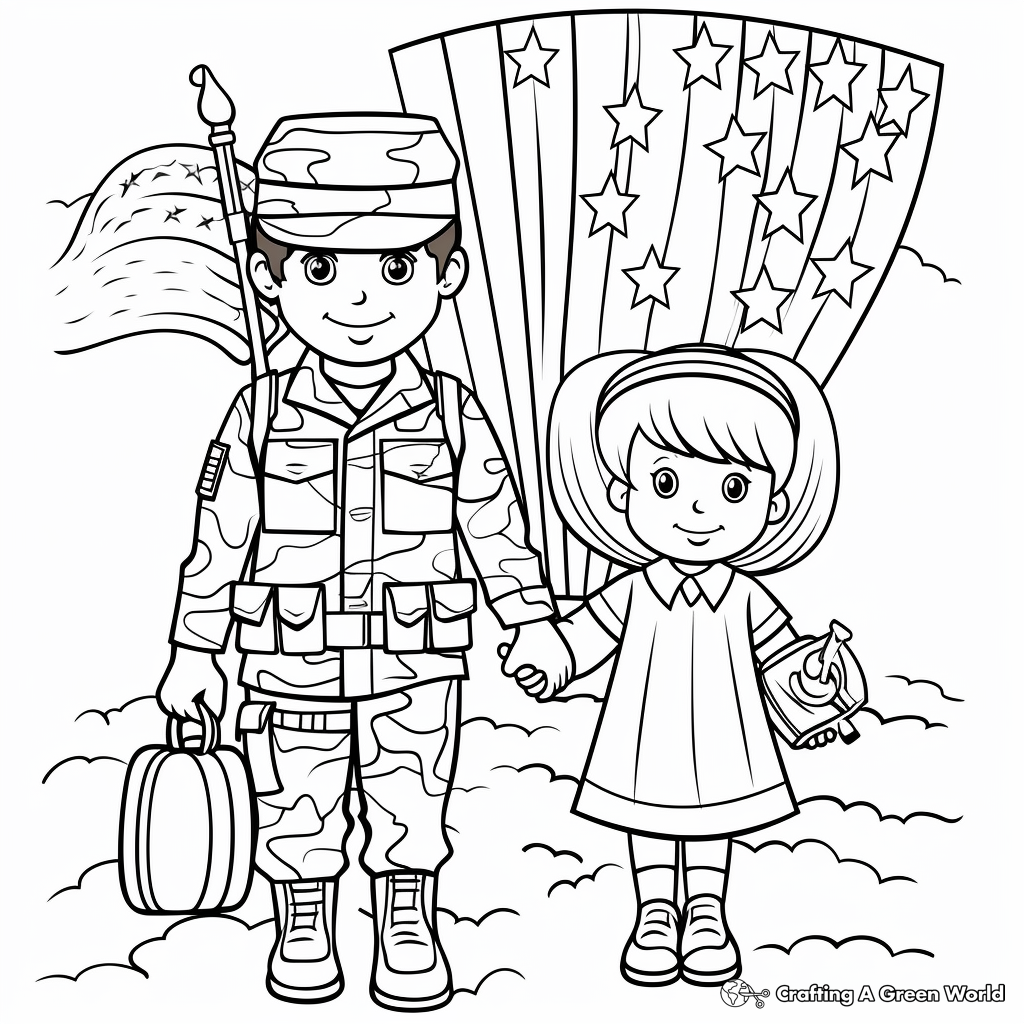 Veterans day coloring pages