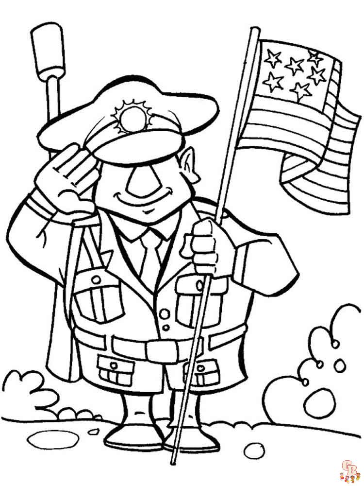 Veterans day coloring pages free education for kids