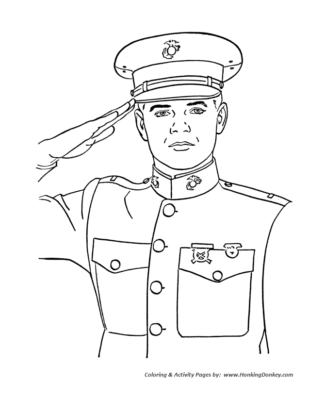 Veterans day coloring pages