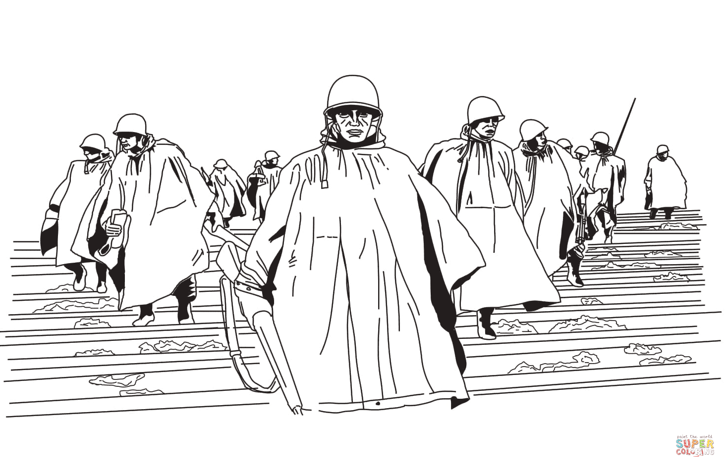 Korean war veterans memorial coloring page free printable coloring pages