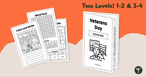Veterans day activity book