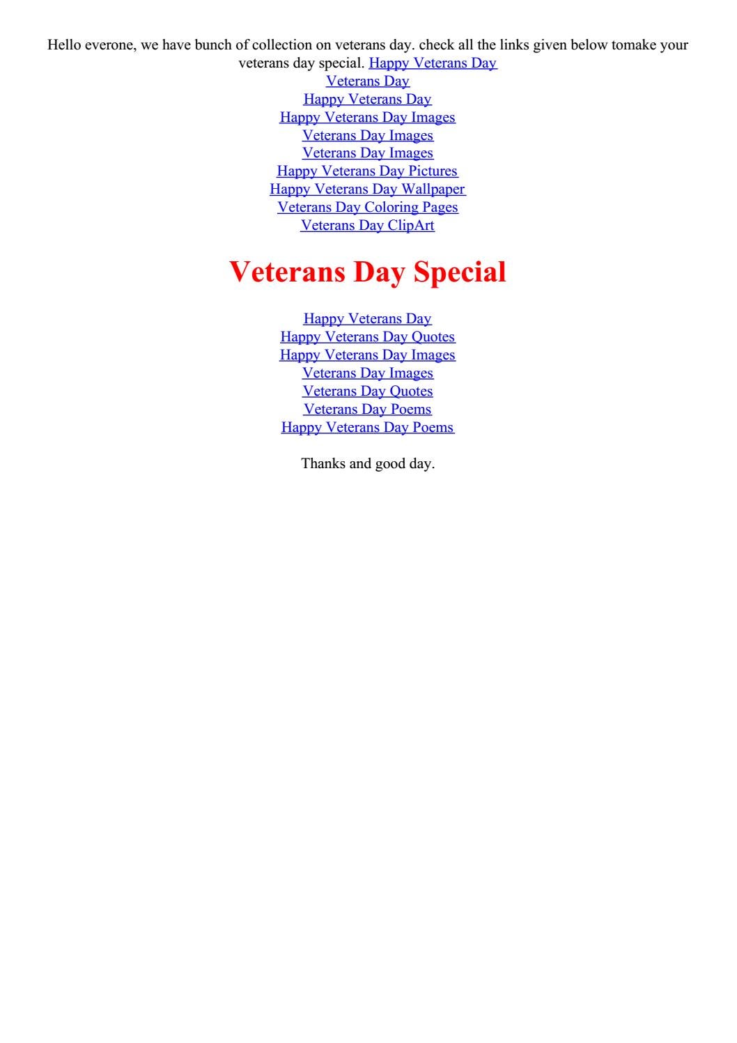 Veterans day special by paras sharma