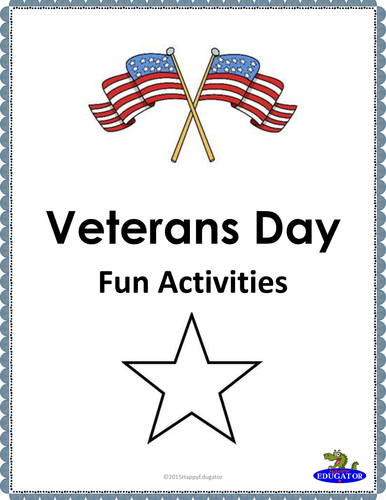 Veterans day fun activities teaching resources