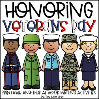 Veterans day activity writing prompts foldable book