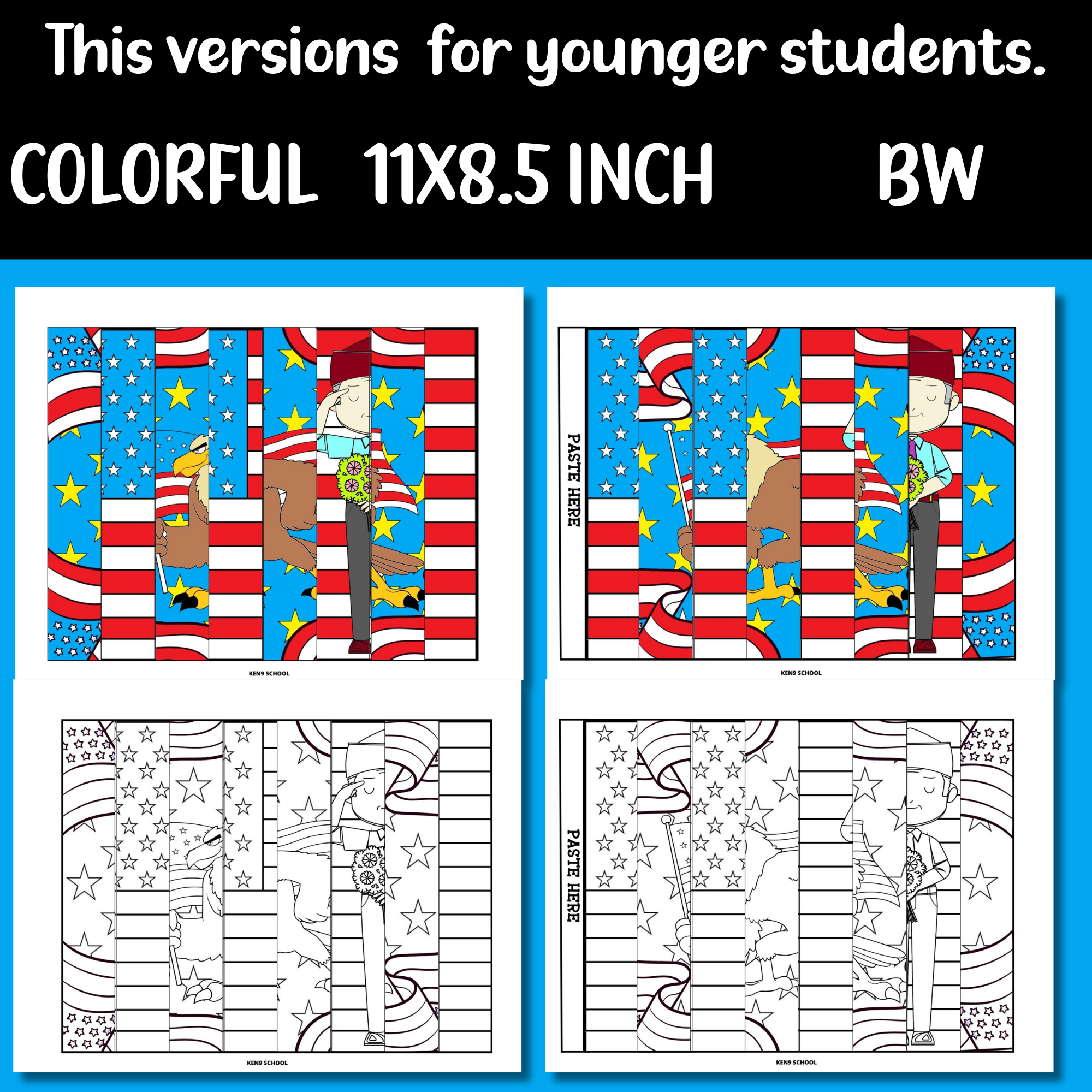 Veterans day craft agamograph art coloring activities patriotic agamograph made by teachers