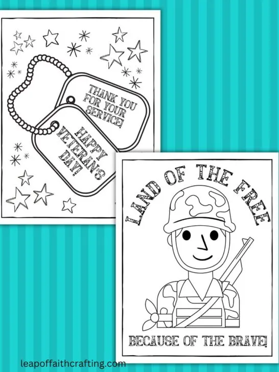 Veterans day coloring pages free printables