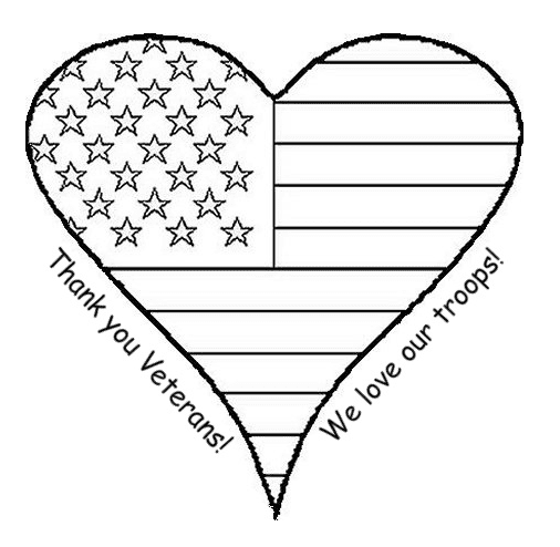 Veterans day coloring pages printable for free download