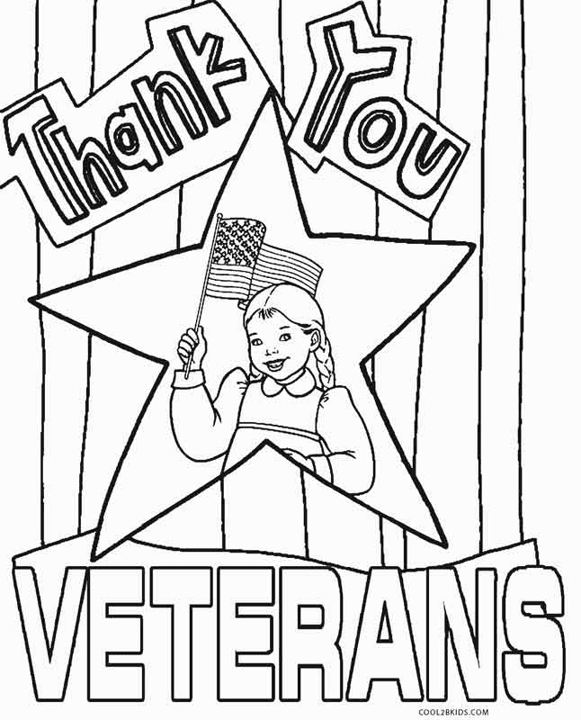 Veterans day coloring pages printable for free download