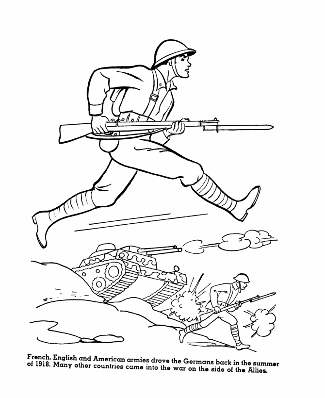 Veterans day coloring pages