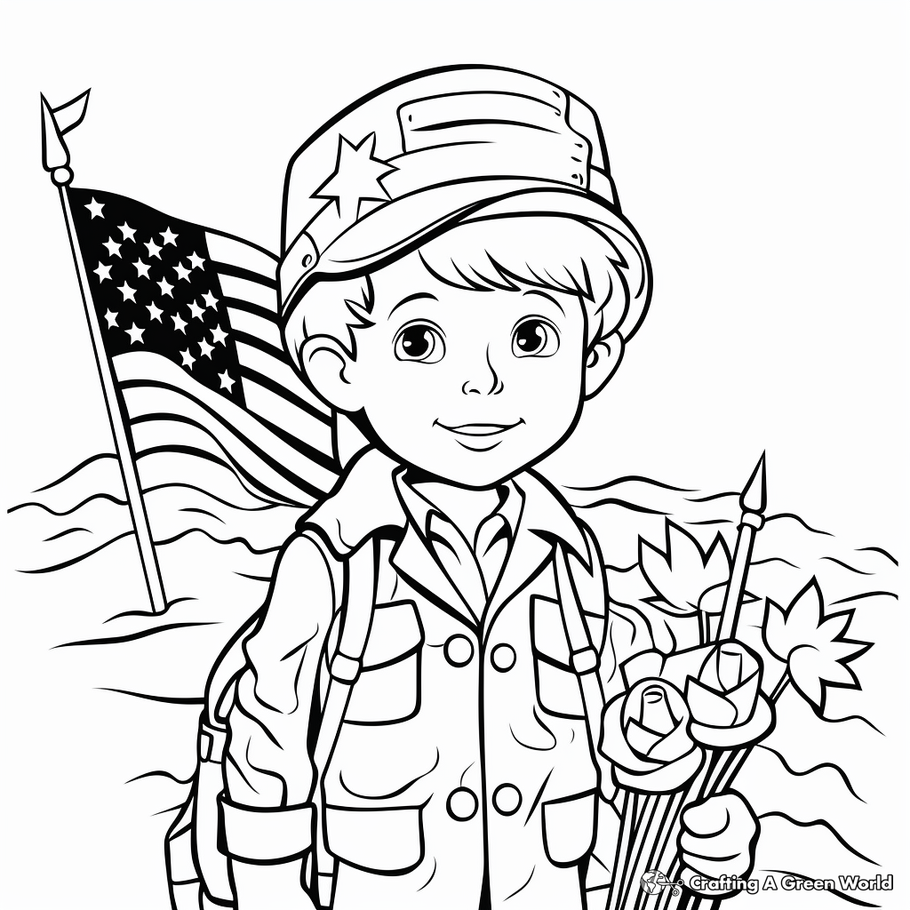 Veterans day coloring pages