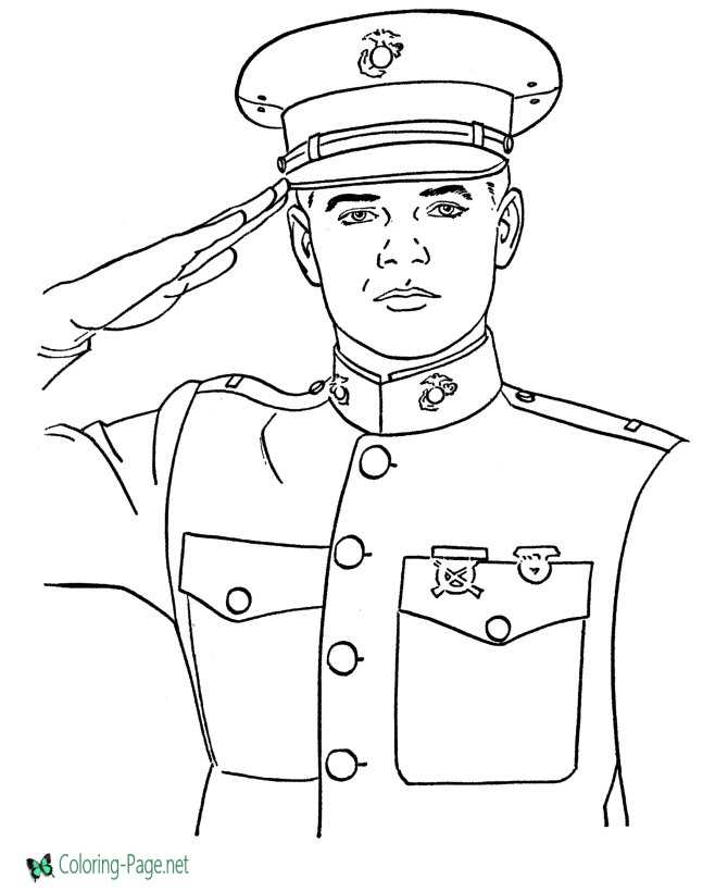 Veterans day coloring pages