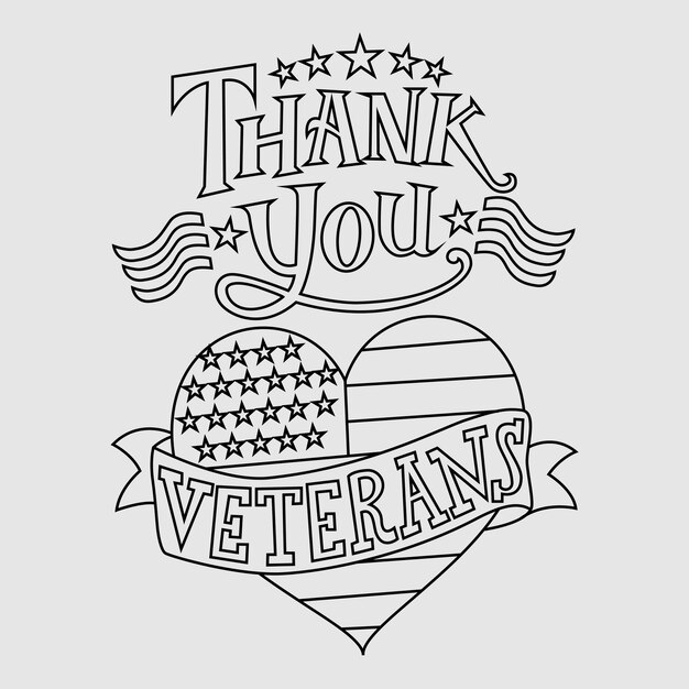 Premium vector free vector flat veterans day tshirt and illustration design