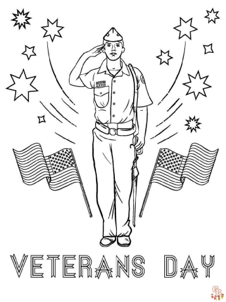 Veterans day coloring pages free education for kids