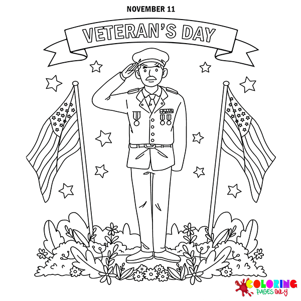 Veterans day coloring pages