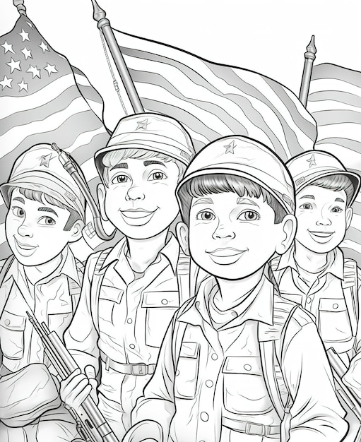 Page veterans day coloring pages images