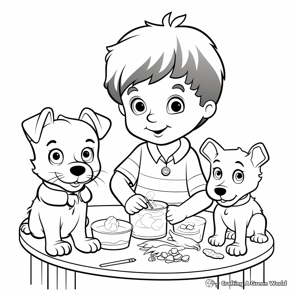 Veterinary coloring pages