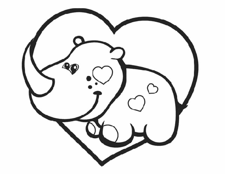 Valentines day coloring pages to print for kids animal coloring pages valentines day coloring page coloring pictures of animals