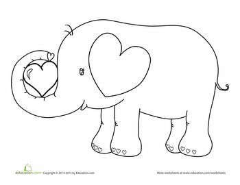 Valentines day elephant coloring page elephant coloring page valentine coloring pages valentines day coloring page