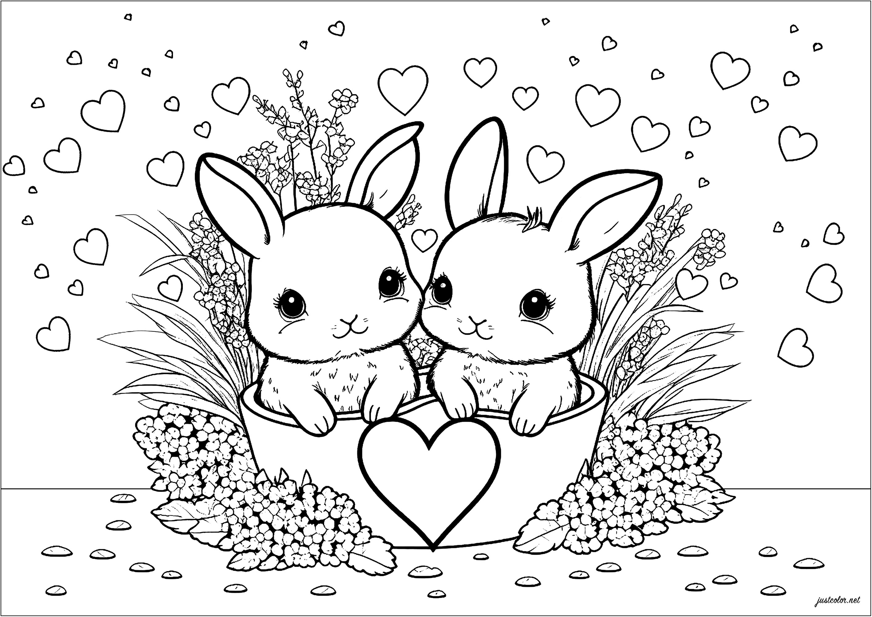 Valentines rabbits