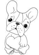 Valentine animals coloring pages free printable pictures