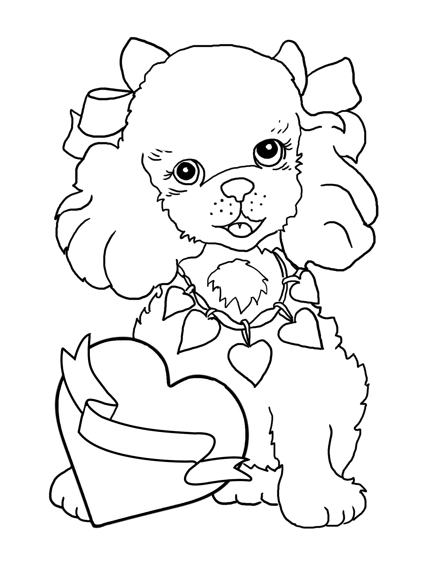 Valentines day coloring pages