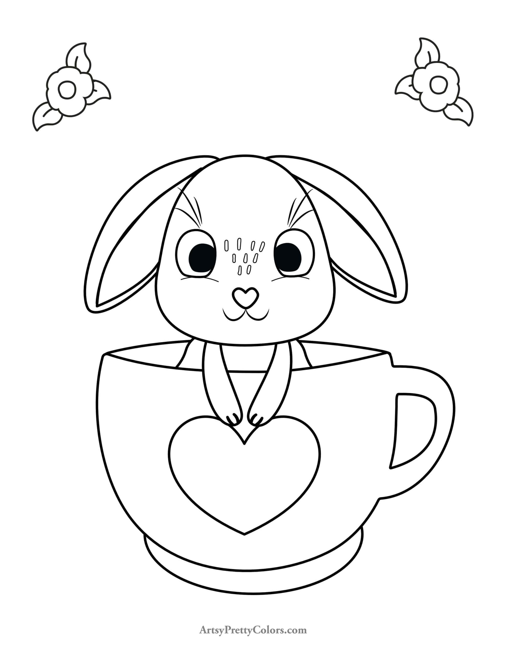 Valentines day coloring pages for free