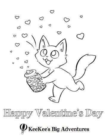 Valentines day coloring pages