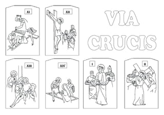 Via crucis para colorear ppt