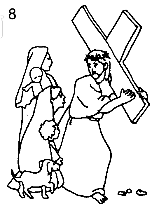 Ana de austria religiãn via crucis dibujos para colorear