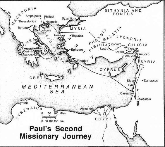 Paul missiony journeys coloring page below is a map of pauls missiony journeys bible atlas missiony