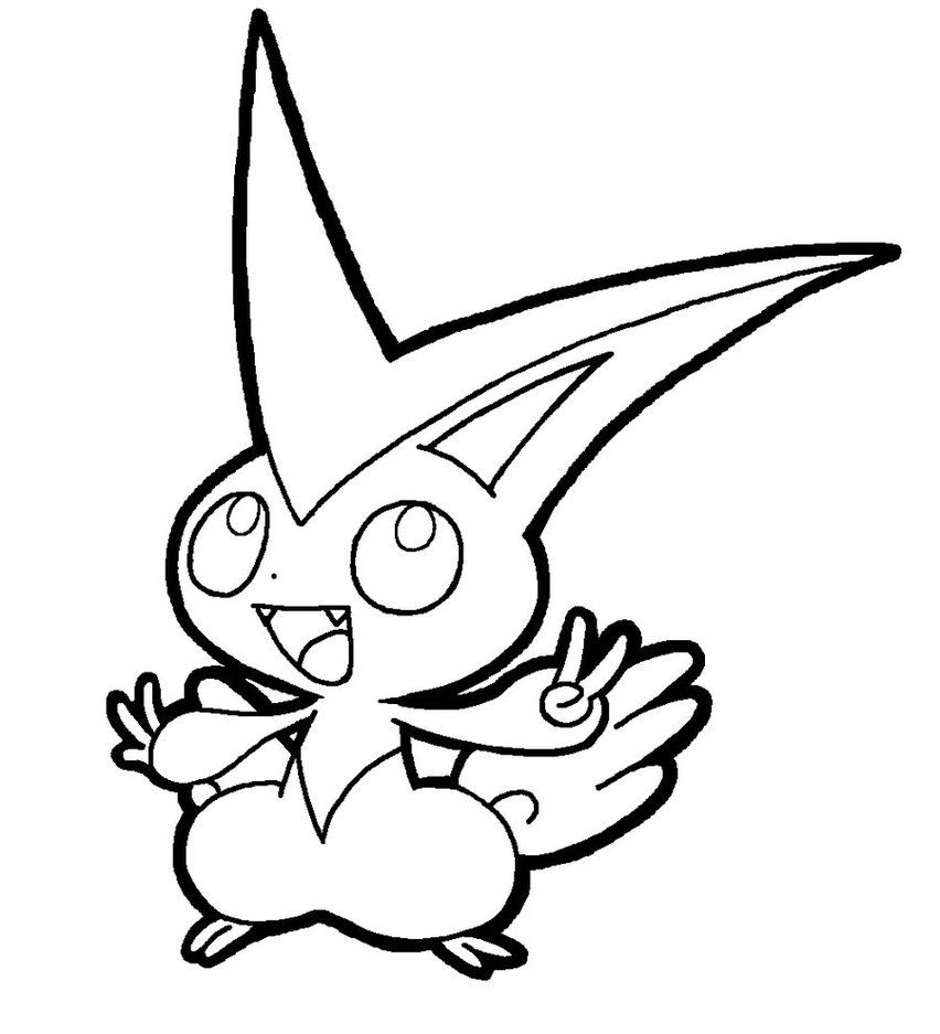 Victini lineart by yumezaka on deviantart pokemon coloring pages pokemon coloring coloring pages