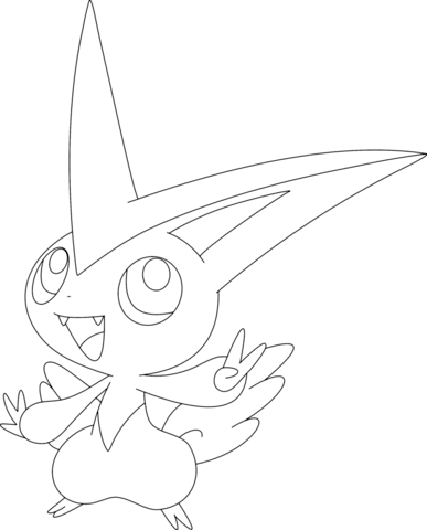 Victini coloring page free printable coloring pages