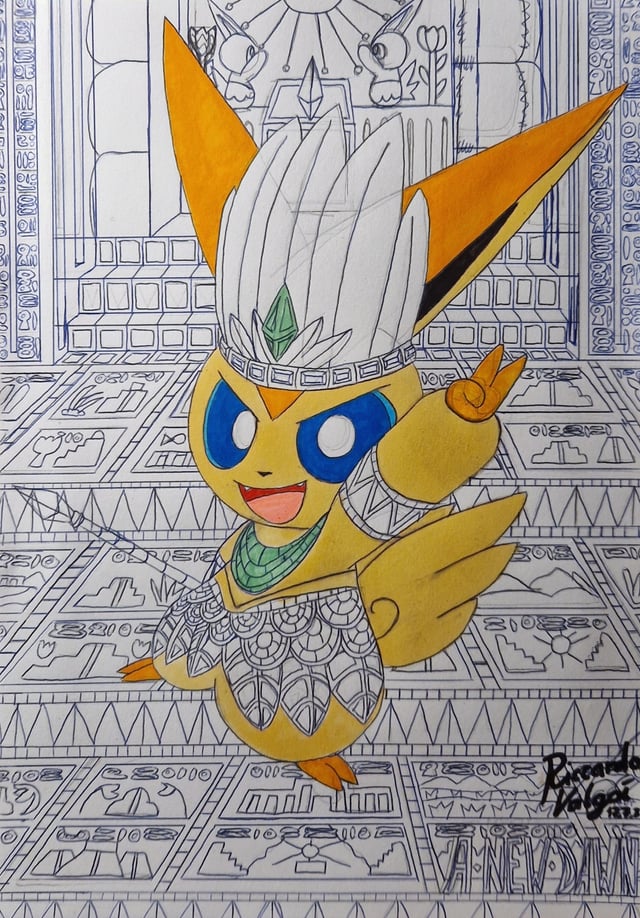 Ancient maya themed victini rmysterydungeon