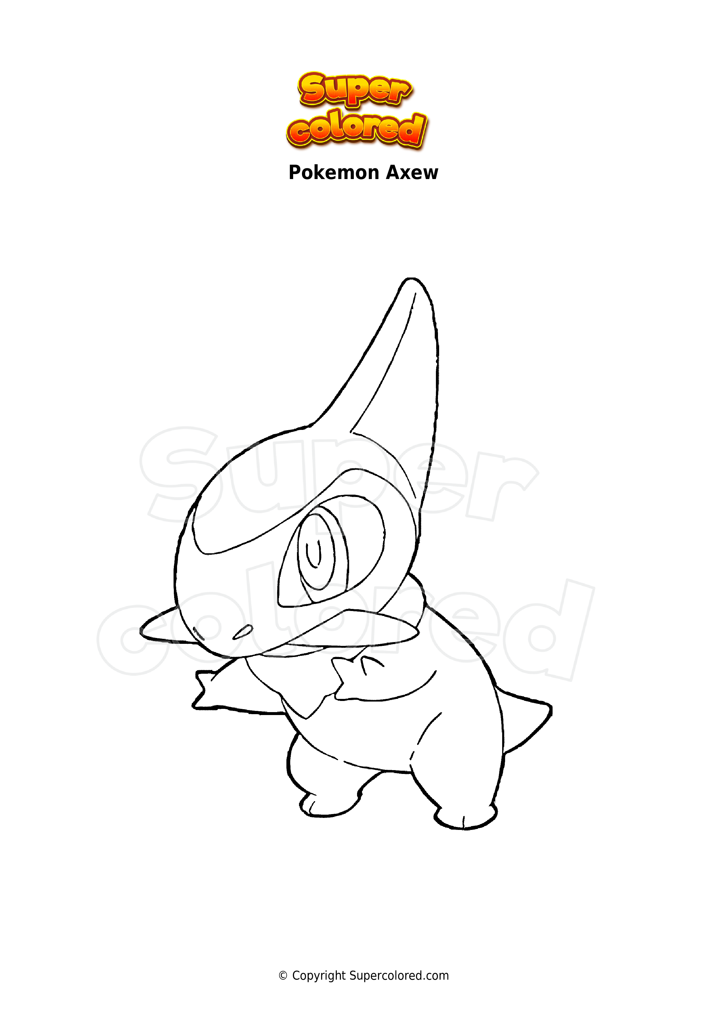 Coloring page pokemon victini