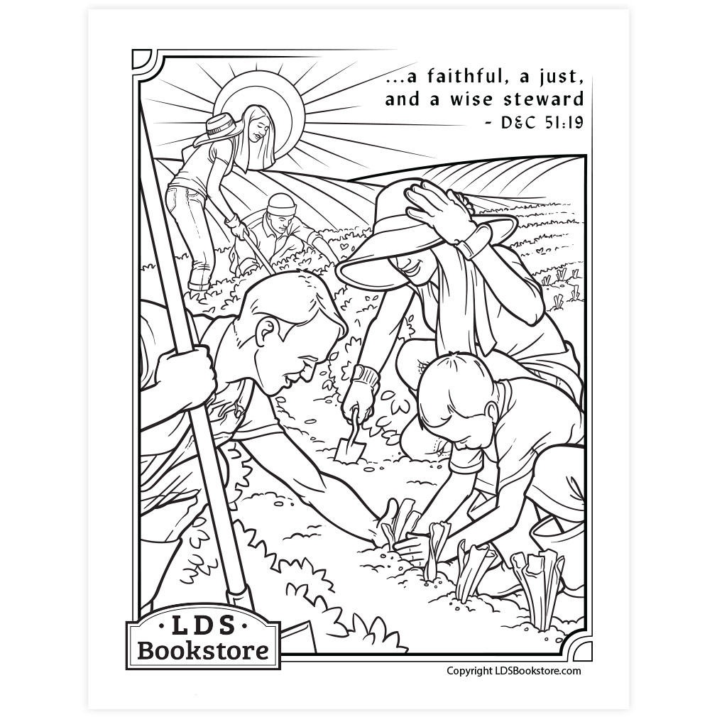 A wise steward coloring page