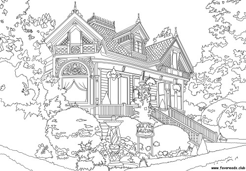 Authentic architecture â victorian house â favoreads coloring club