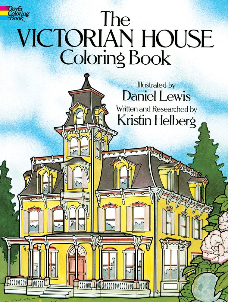 The victorian house coloring book