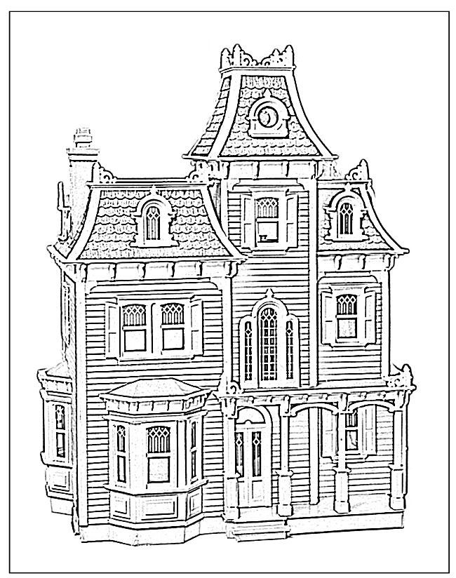 Download or print this amazing coloring page victorian house coloring page house colouring pages coloring pages adult coloring pages