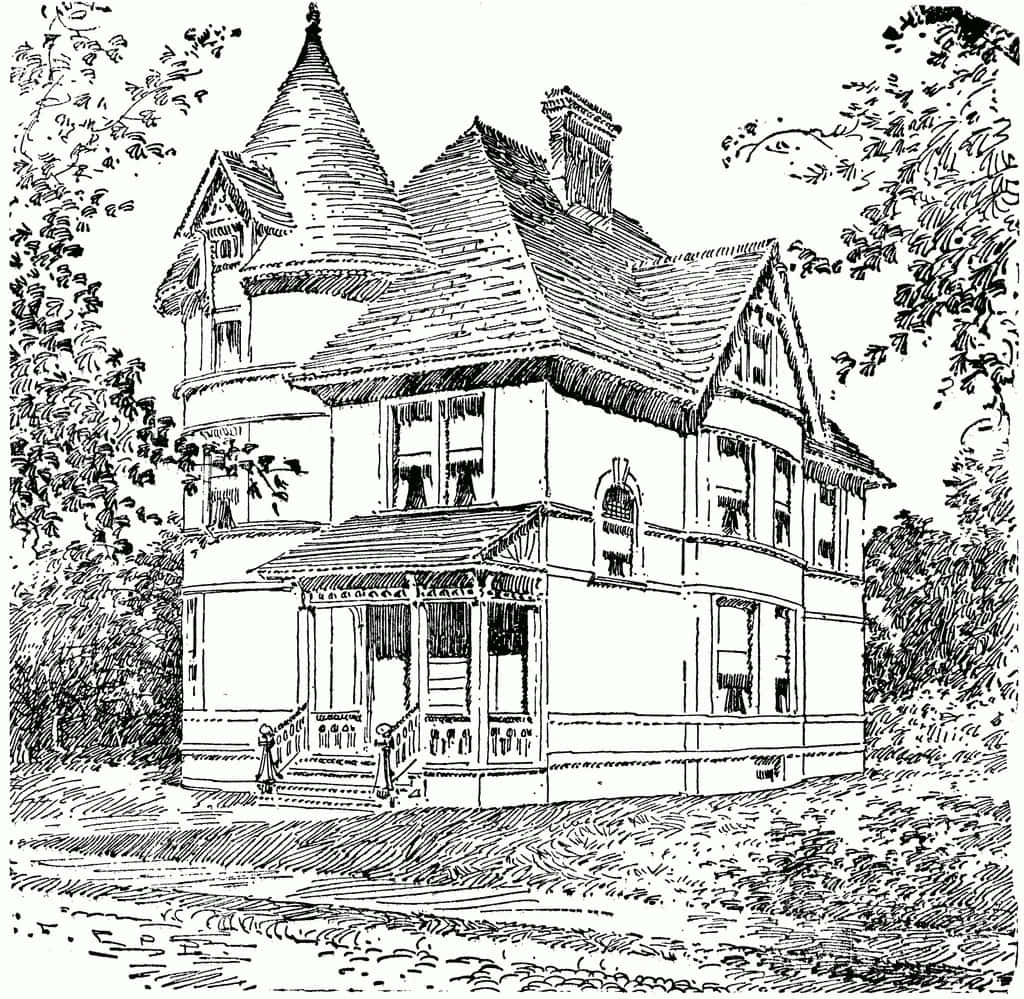 Download victorian house drawing