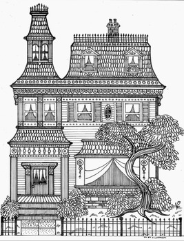Beautiful victorian mansion coloring sheet by mr bs classroom tpt