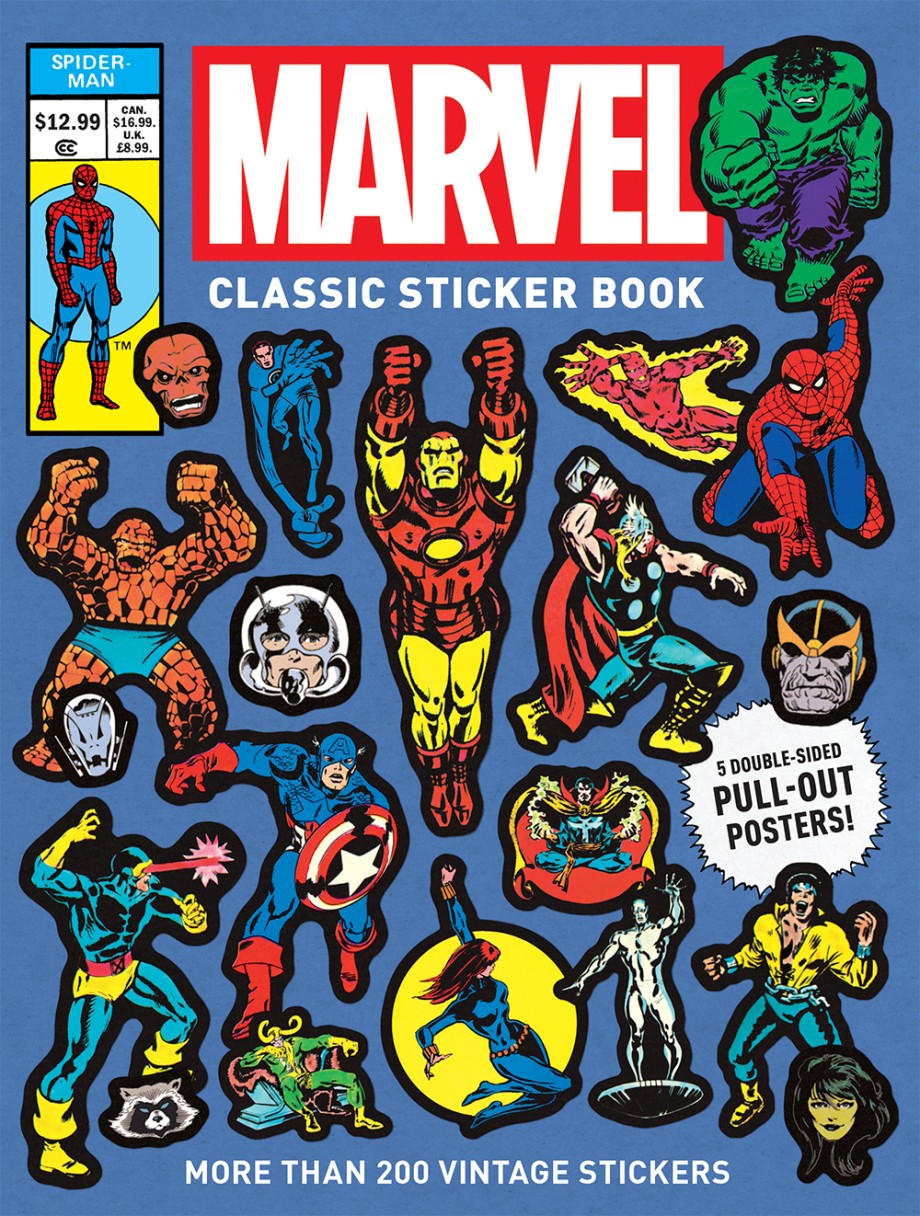 Marvel classic sticker book paperback abrams