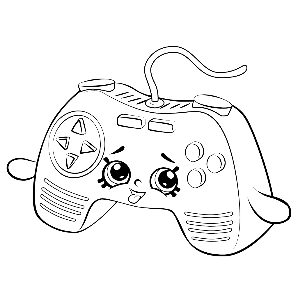Video game coloring pages