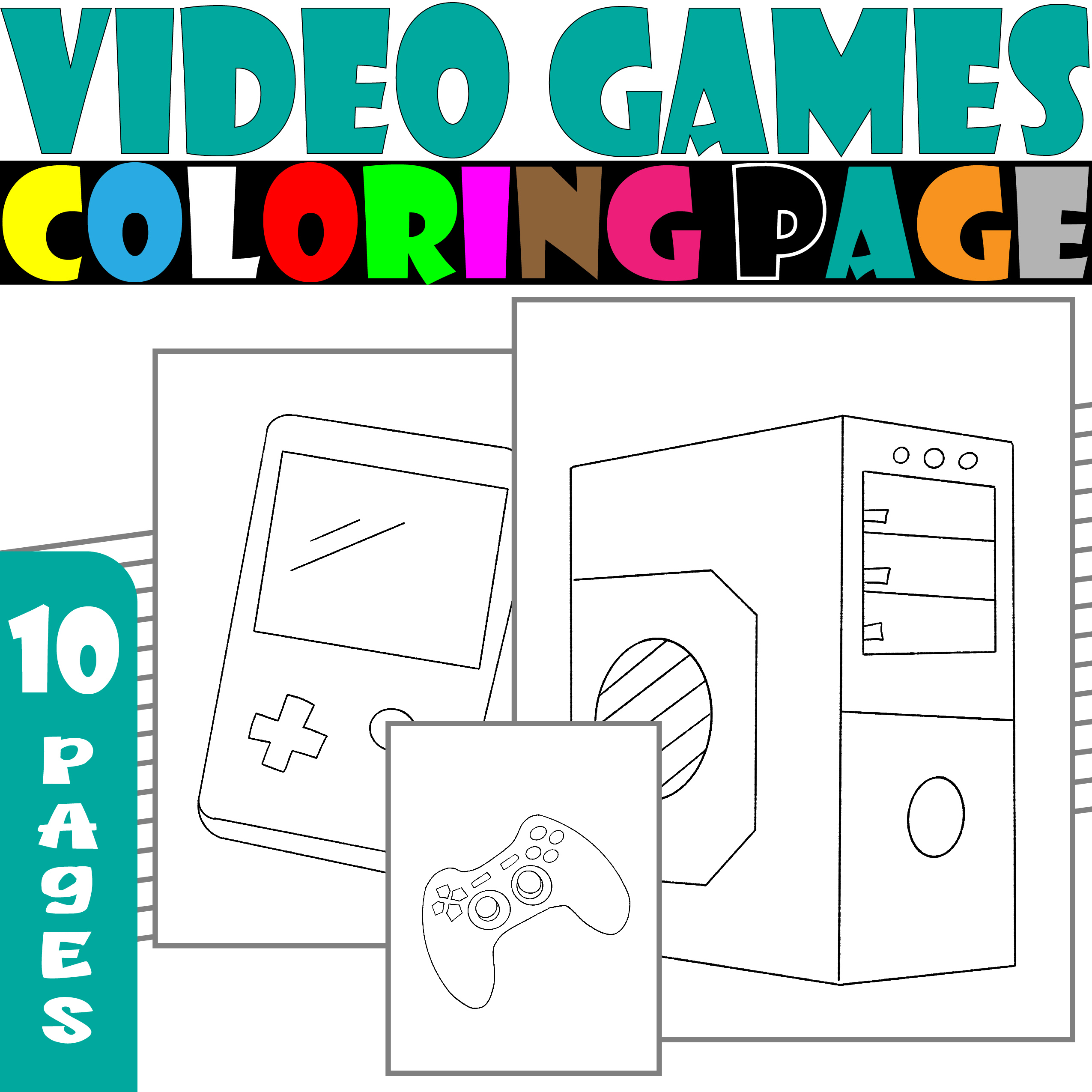 Ideo games coloring pages video games coloring sheets made by teachers