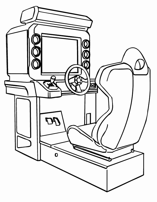Video game coloring pages
