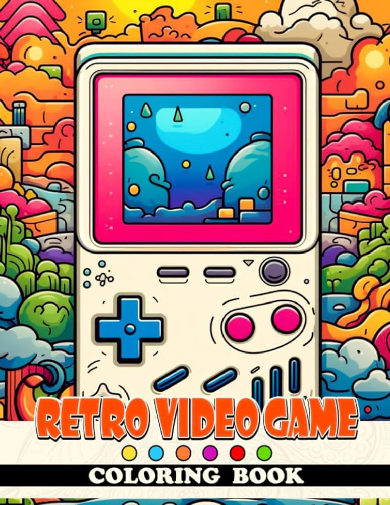 Retro video game coloring book stunning coloring pages for teens adults to have fun and relax ideal gift for special occasions peck aaron books