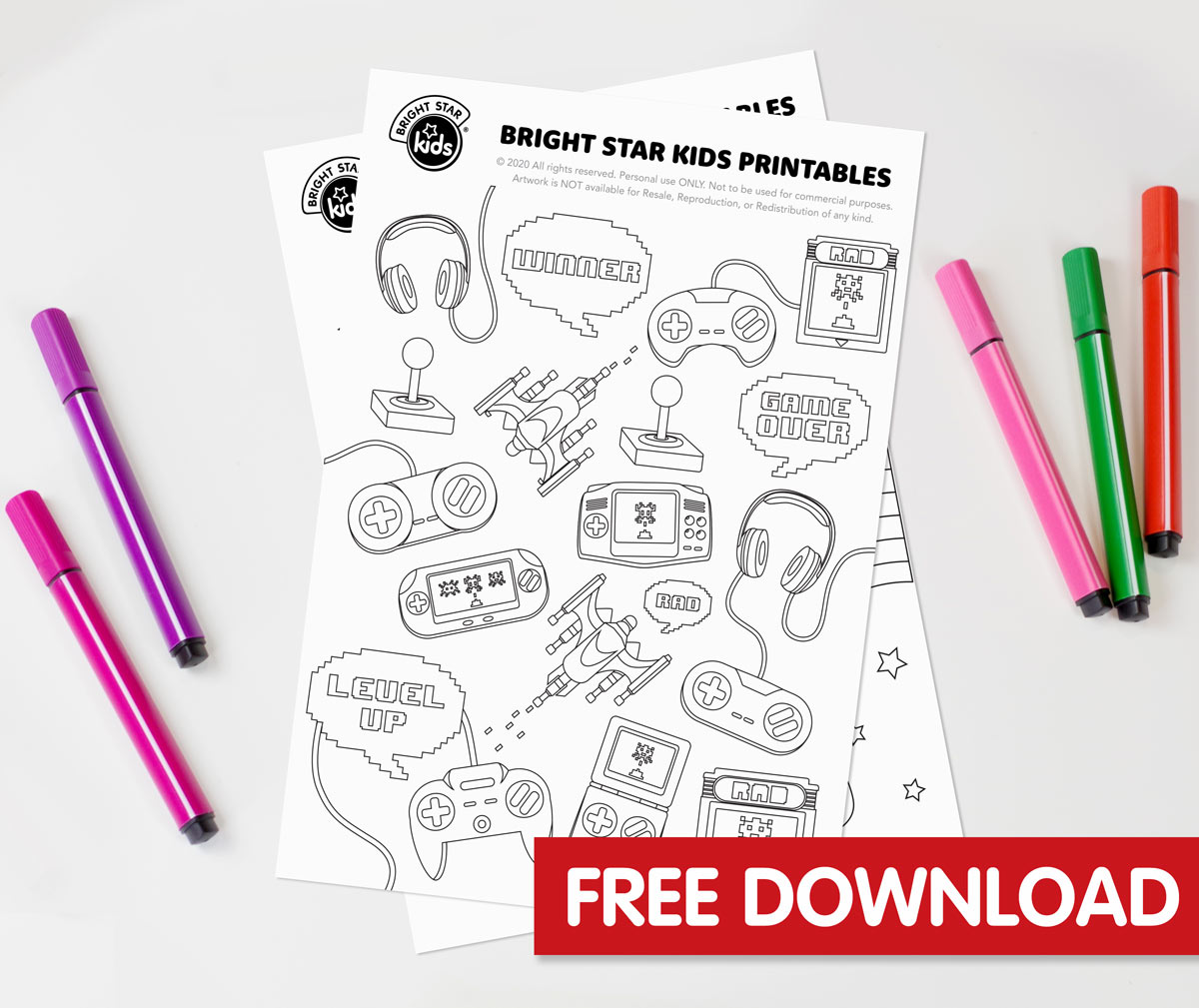 Free printable coloring pages video games