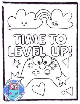 Video game coloring page free by that mom who games tpt